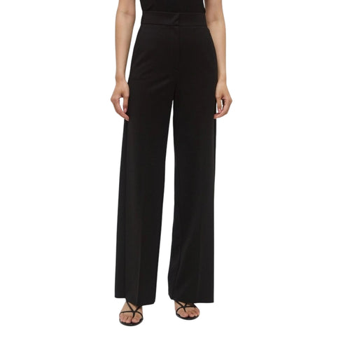 Pantalone Donna Editore in Jersey Interlock Stretch Fit Dritto